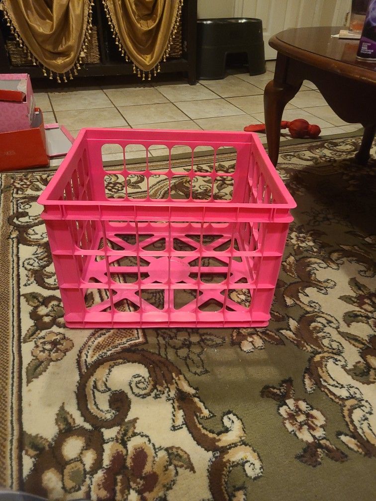 Hot Pink  Storage Crate