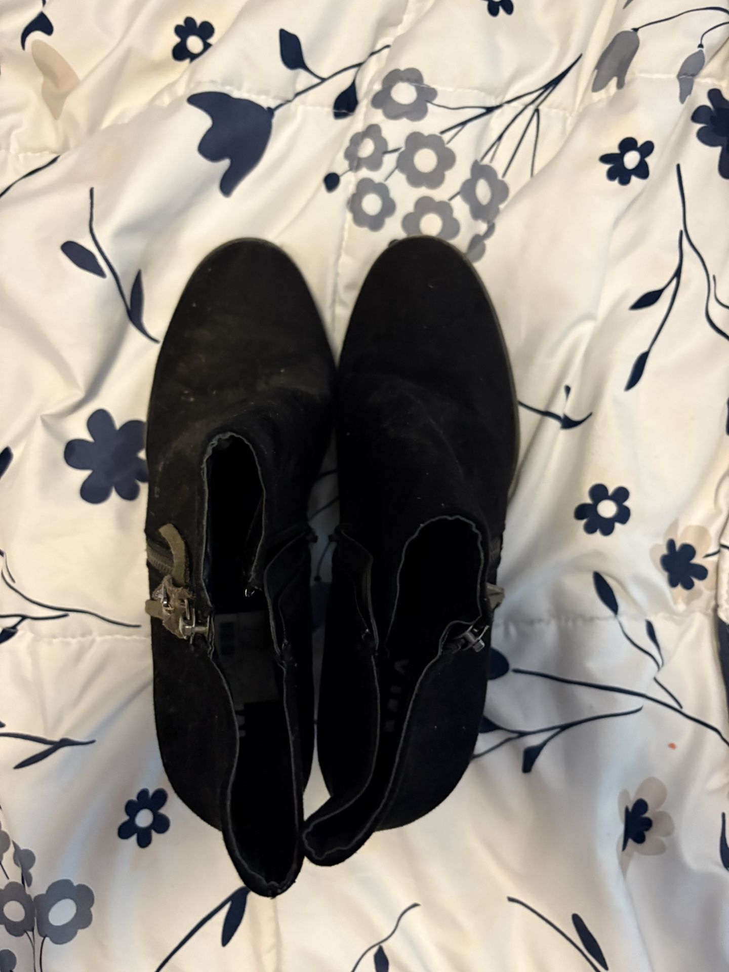Mia Black Suede Booties