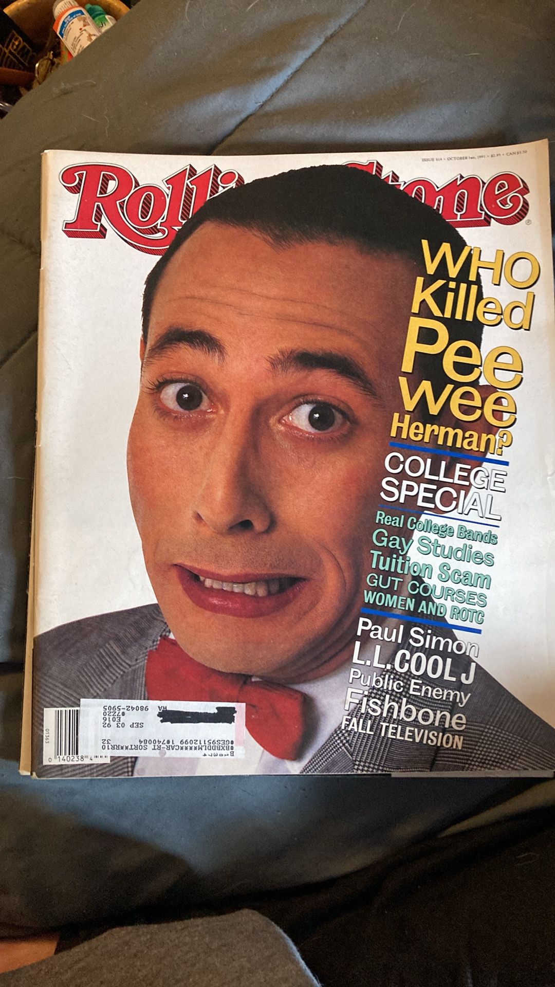Rolling Stone Pee Wee Herman Cover