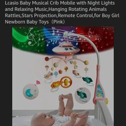 Baby Mobile, Cribs Etc.. Musical, Projector Night Light, Detachable Toys