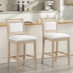 26” Counter Height Bar Stools Set Of 2
