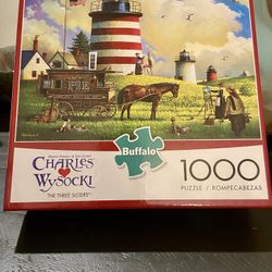 Puzzle Charles Wysocki Buffalo Games Puzzle 1000Pc The Three Sisters New/unopened. Gift-giving condition