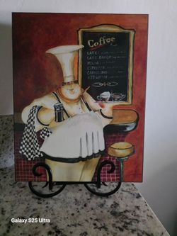 Fat Chef Coffee Wall Art Print