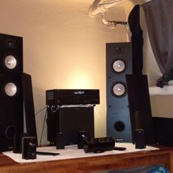 Klipsch Home Theator System With a Heavy Duty Yamaha Ax-b483 Amplifier To Push It