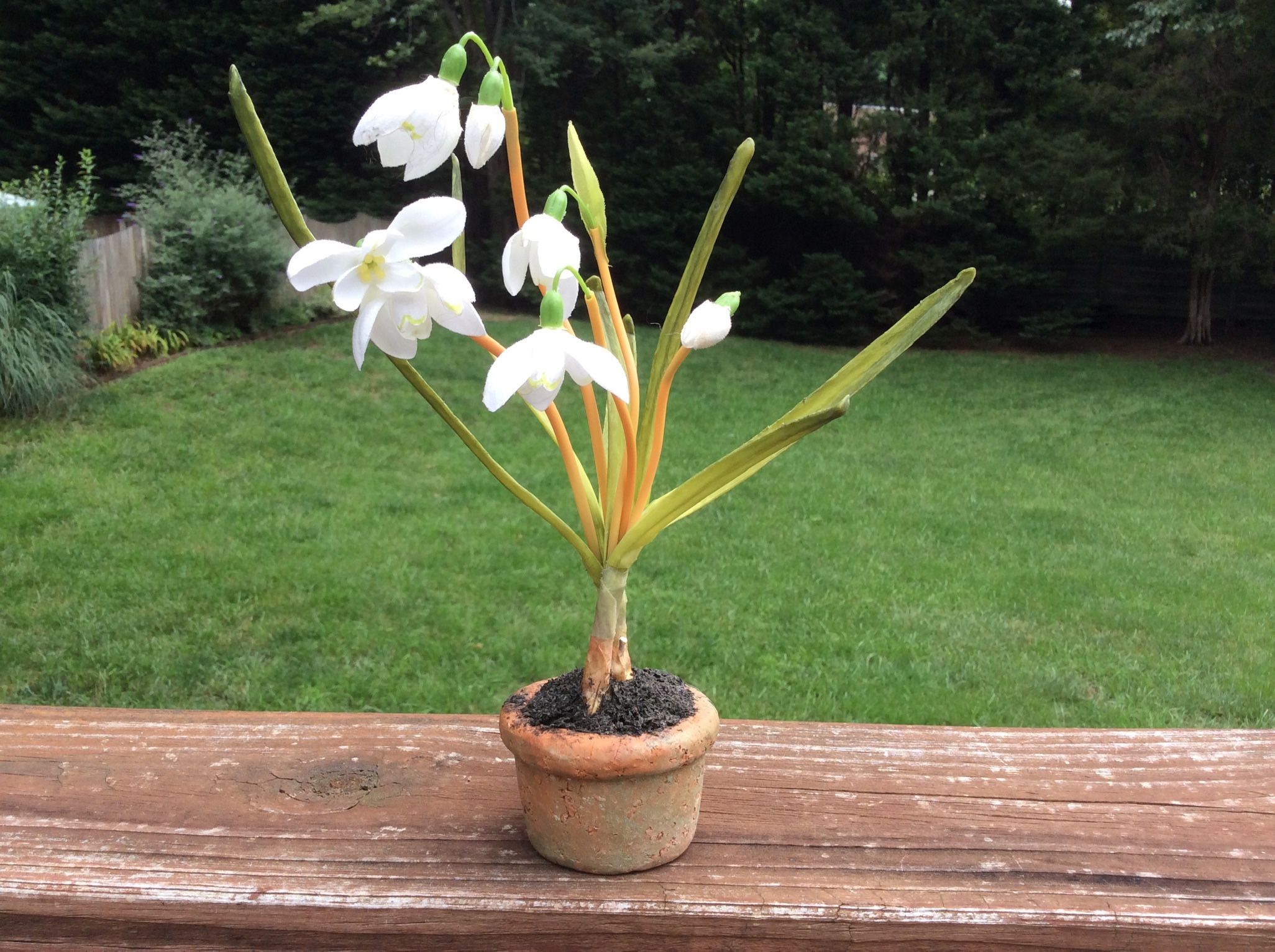 Artificial Flower In Pot  Looks Real