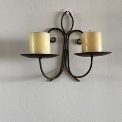 Iron Wall Candle Holder 