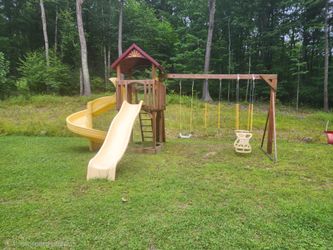 Wooden Backyard Playset