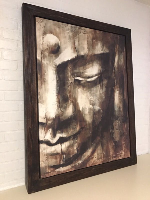 Buddha Canvas Z Gallerie Wooden Frame