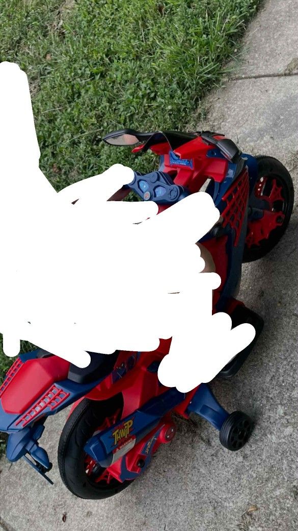 Kids Spiderman E Motorcycle 
