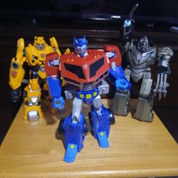Transformers10" Tall  Optimus,Bumbble Bee And Megatron