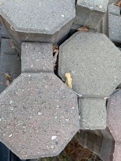 Octagon 8 side paver cement Step stones