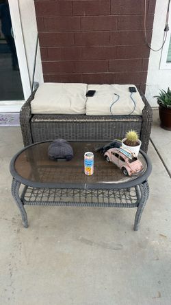 Storage Bench and Coffee Table