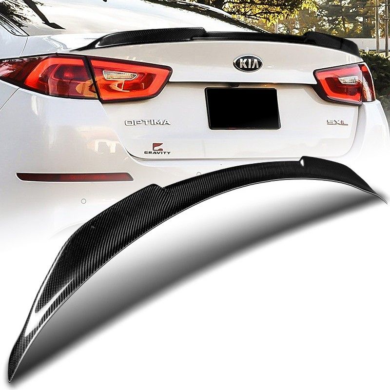 For 2014-2015 Kia Optima K5 V-Style Real Carbon Fiber Rear Trunk Spoiler Wing
-(2-SPC-7512-CF