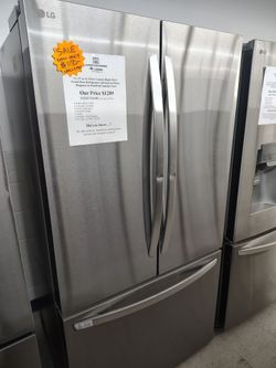 Sale now only $1150 LG 27 cu ft counter depth refrigerator