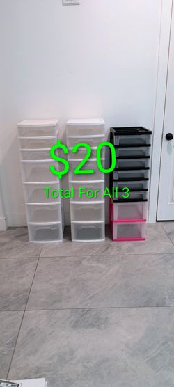 Sterilite Plastic Storage Cabinet - take all 3 for $20