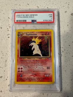 Pokemon - PSA 1 Typhlosion Holo