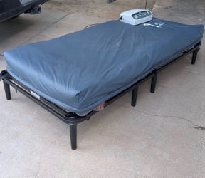 Air Mattress with Pump and Metal Bed Frame
