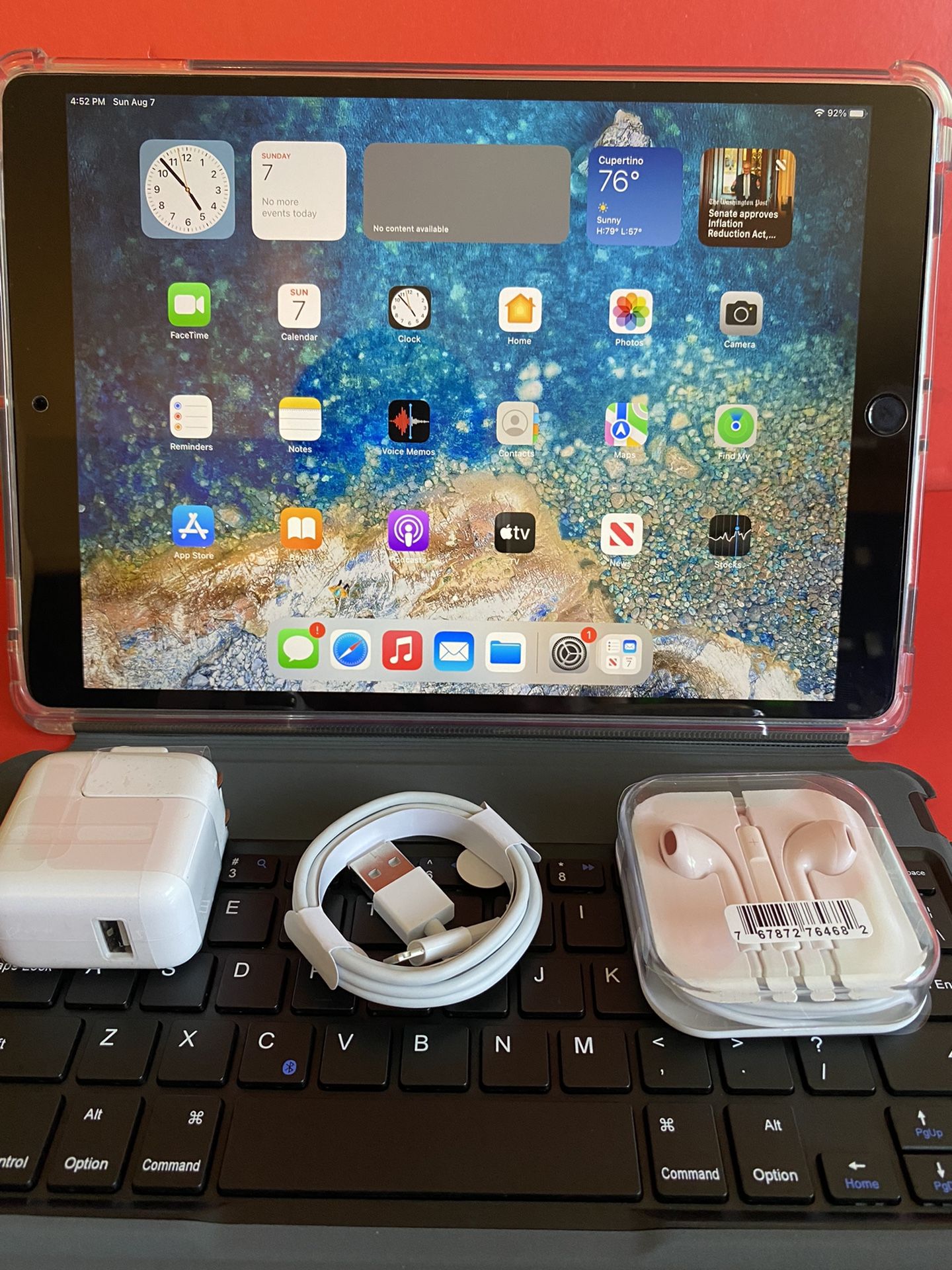 256GB Apple IPad Pro 10.5” (Retina /latest iOS 15/ Touch ID) with