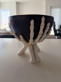 Skeleton Hands Halloween Candy Bowl