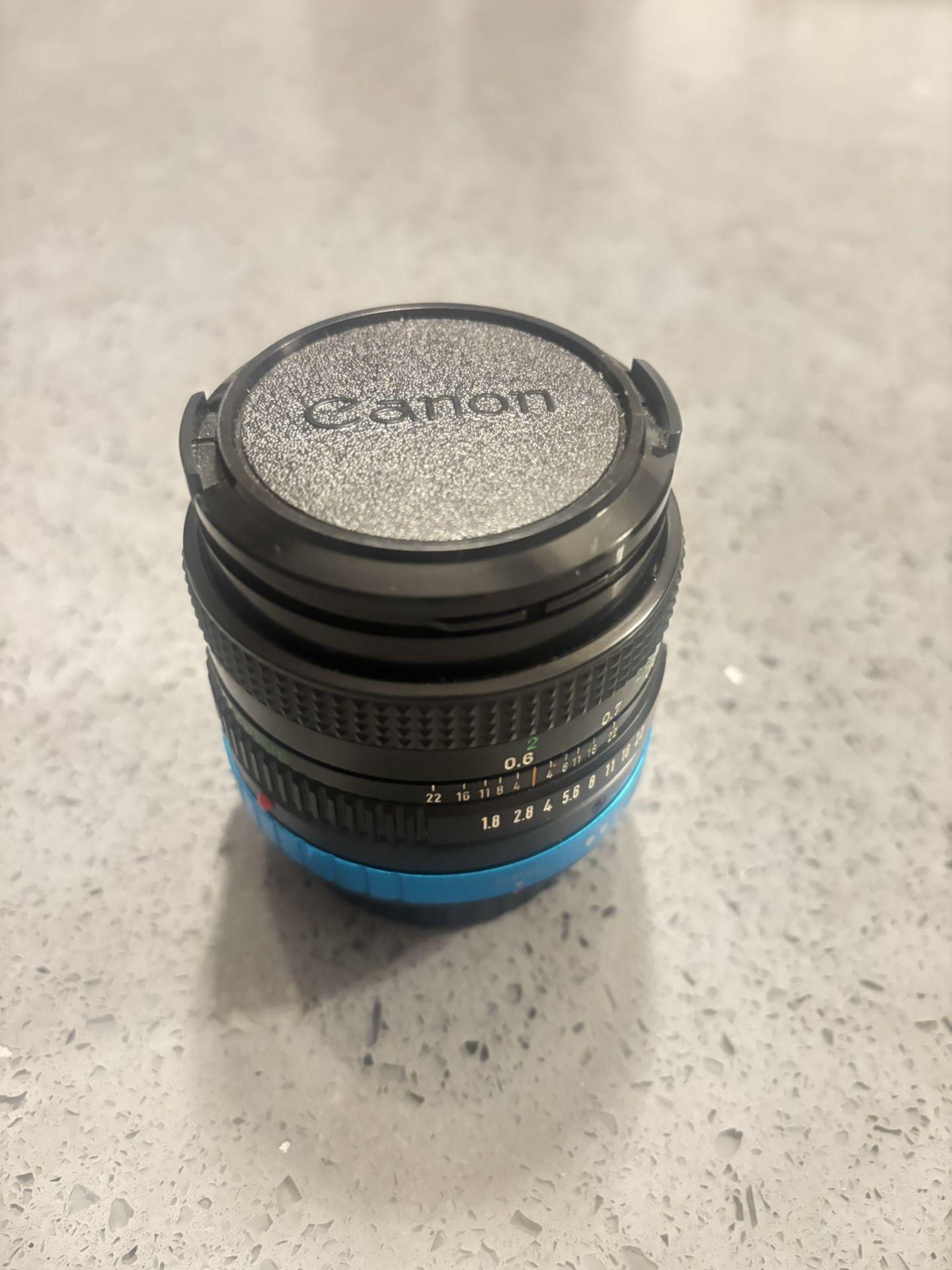 Canon FD f/1.8 Lens w/ accessories - MADE IN JAPAN - Very Good
