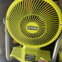ryobi fan 18 v 