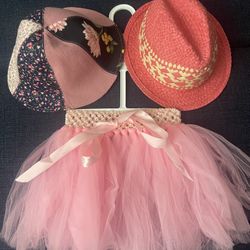 1 Tutu Skirt, 2 Hats 