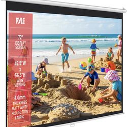 72” inch project screen (DOES NOT ROLL UP)