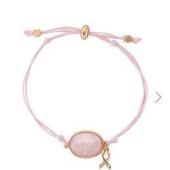 Rose Quartez Cord Bracelet