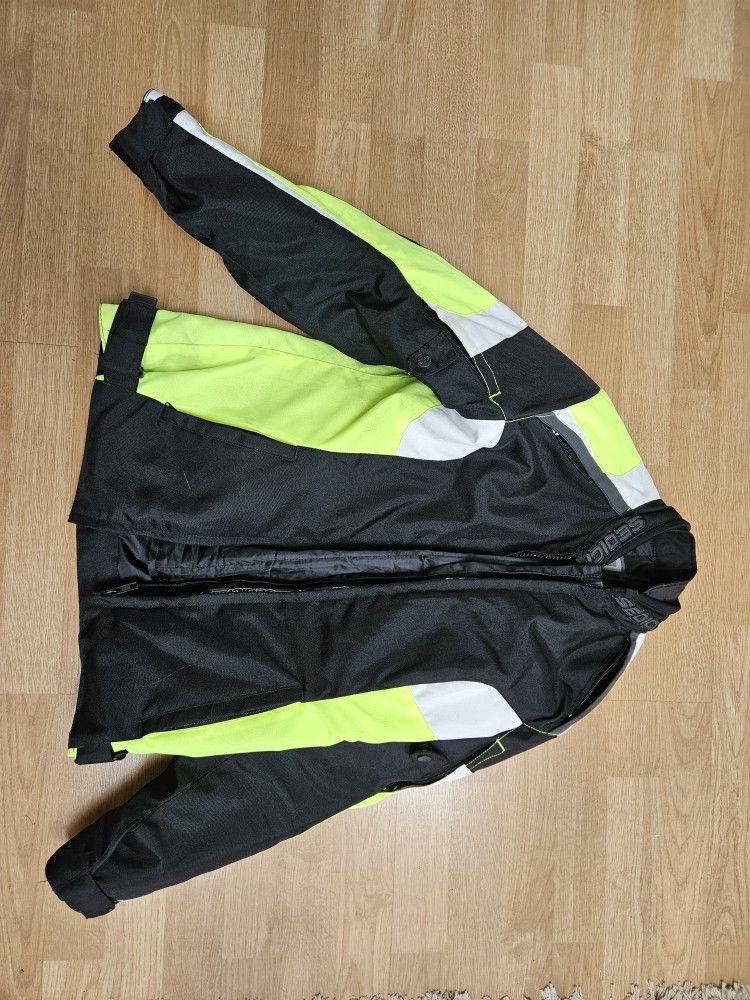 Riding Jackets, Jeans And Helmet