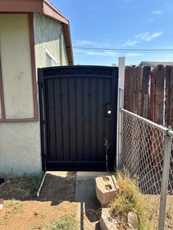 Black Wrought Iron Security Gate