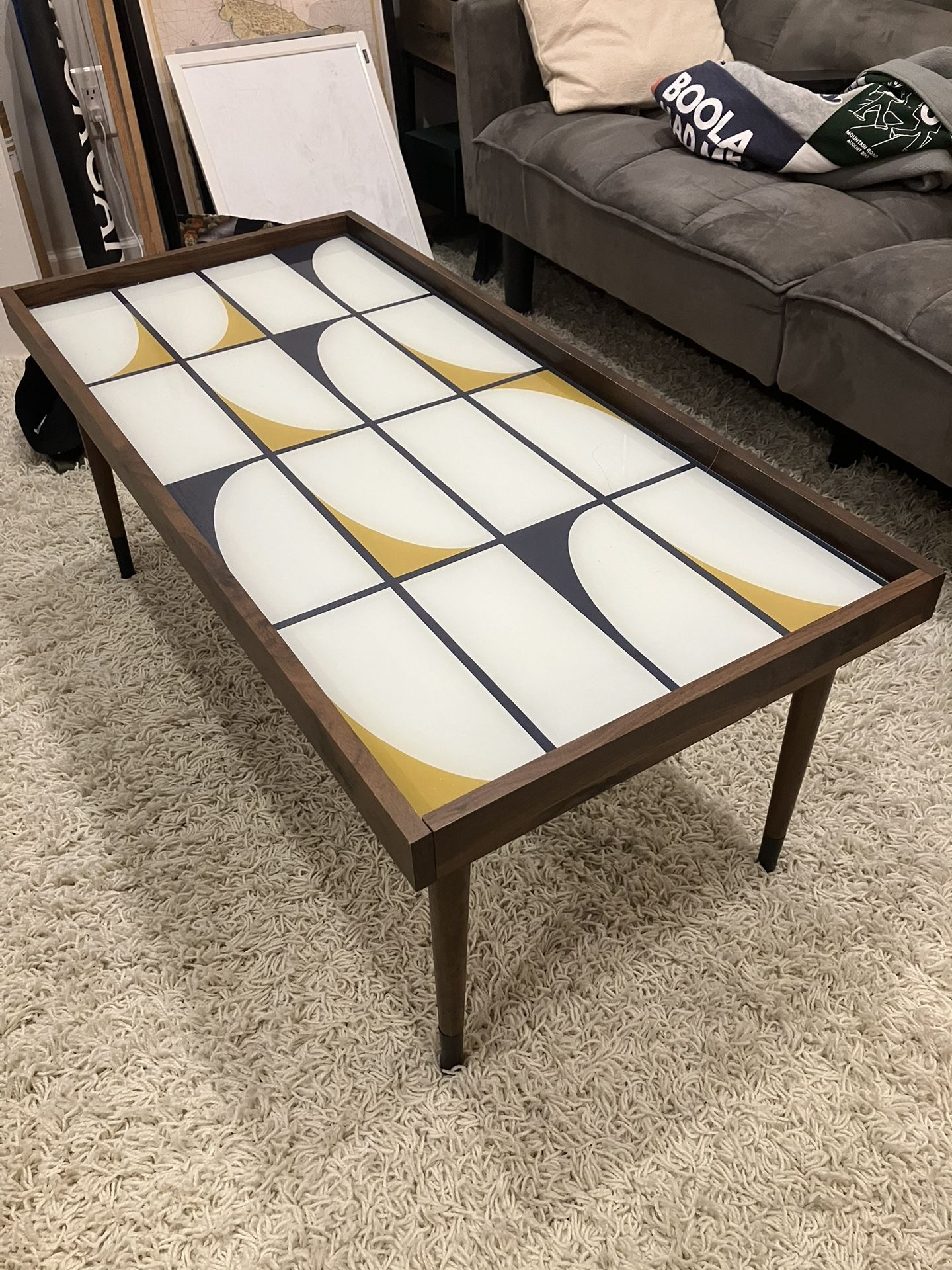 Wood/Glass Coffee Table