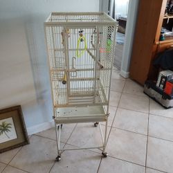Bird Cage On Wheels 