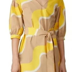 Women's Chinti & Parker Dress Size S Yellow Tan
