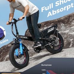 Heybike Ebike, clean, high end, long range, lots of features.