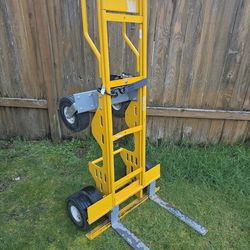 SNAP-LOC 1500 lb All-Terrain Hand Truck Cart with Adjustable Pallet Forks and 6 10" Flat-Free Tires
