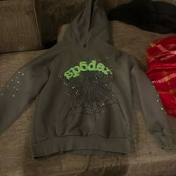 Grey Spider Hoodie