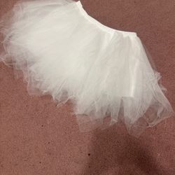 New large white short tutu skirt festival rave cosplay skirt costume ballet