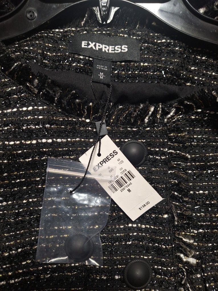 Express Cropped Tweed Jacket