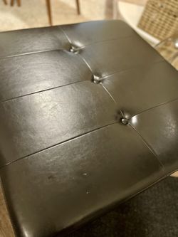 Black Square Ottoman 