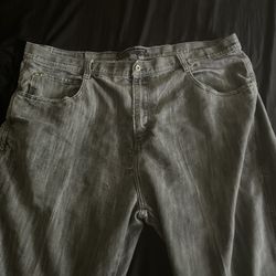 Southpole Men's Black And Grey Jeans