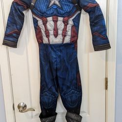 Captain America Avengers Costume Youth Medium
