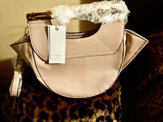 Rose colored Vegan Leather Purse 