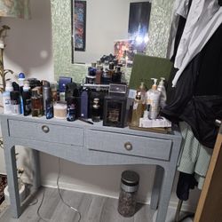 Chest with mirror and two stand set