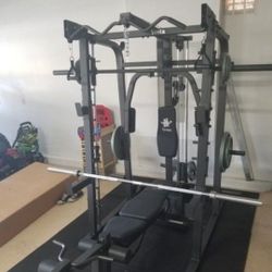 Smith Machine 2001 | Multi-Use Adj Bench | Gym Equipment | Fitness | Squat Rack | Excercise |🔴WEIGHTS AND BARBELL SOLD SEPARATELY 🔴 FREE DELIVERY 🚚