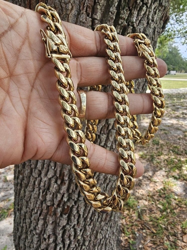 I Deliver I Ship 14k Gold Plated Chain Set