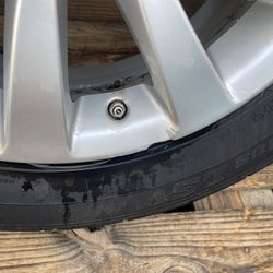 2007-2012 LEXUS LS460 LS460L  10 SPOKE FACTORY WHEELS RIM + TIRES 235/50 R18 OEM - QOI0A1 Auto Parts
