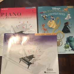 3 beginner piano books