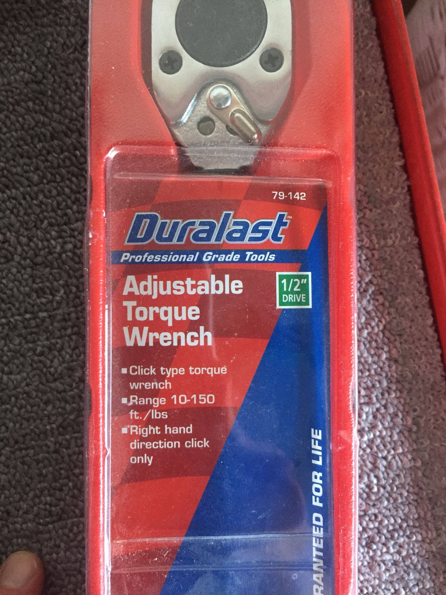 New Duralast 1/2 in drive torque wrench
