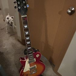 Left handed Epiphone Les Paul Cherry Sunburst