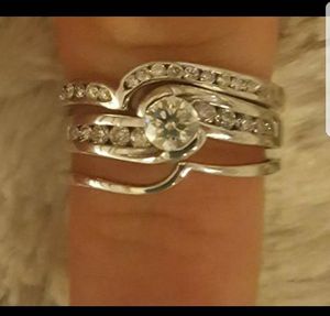 New And Used Wedding Rings For In Boston Ma Offerup 3 White Gold 26 Diamond Engagement And Wedding Ring Set For In Boston Ma